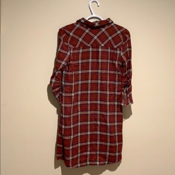 Juicy Couture Red Plaid Shirtdress - Women’s Size 4 - Picture 3 of 6